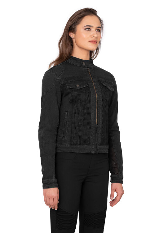 Grey Ice Armoured Mesh Motorcycle Jean Jacket - The Biker Jeans