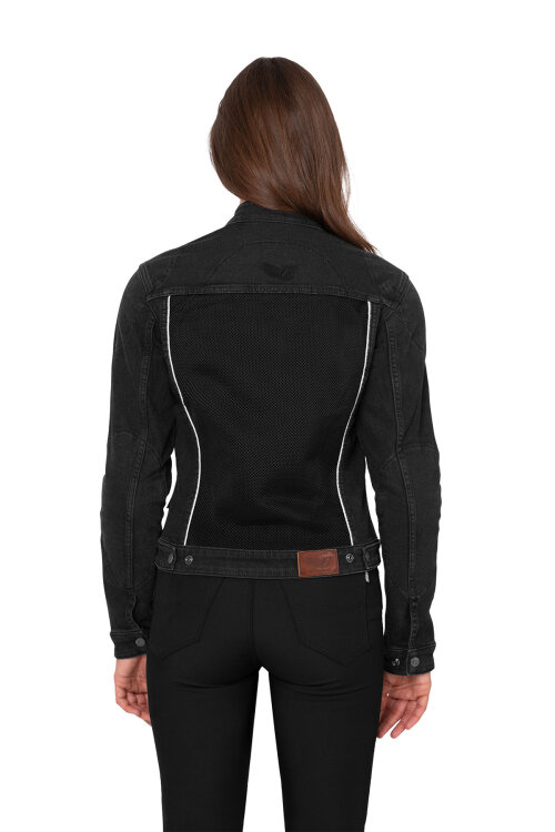 Grey Ice Armoured Mesh Motorcycle Jean Jacket - 4