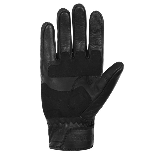 Hammer Black Armoured Motorcycle Leather Gloves - Thumbnail