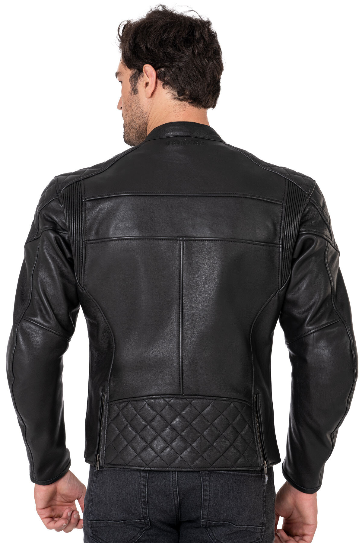 Hawk Black Korumalı Motosiklet Deri Montu Erkek - 5