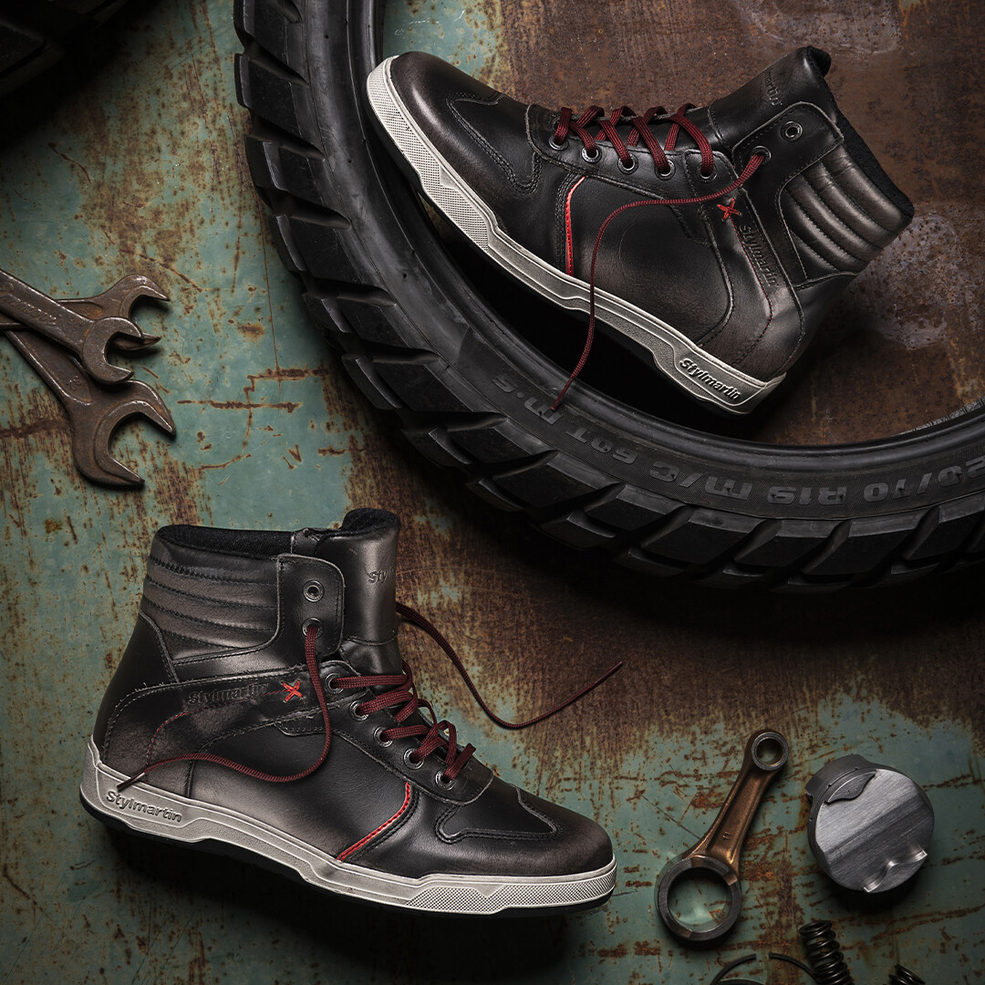 Iron Black WP Armoured Motorcycle Shoes - 4