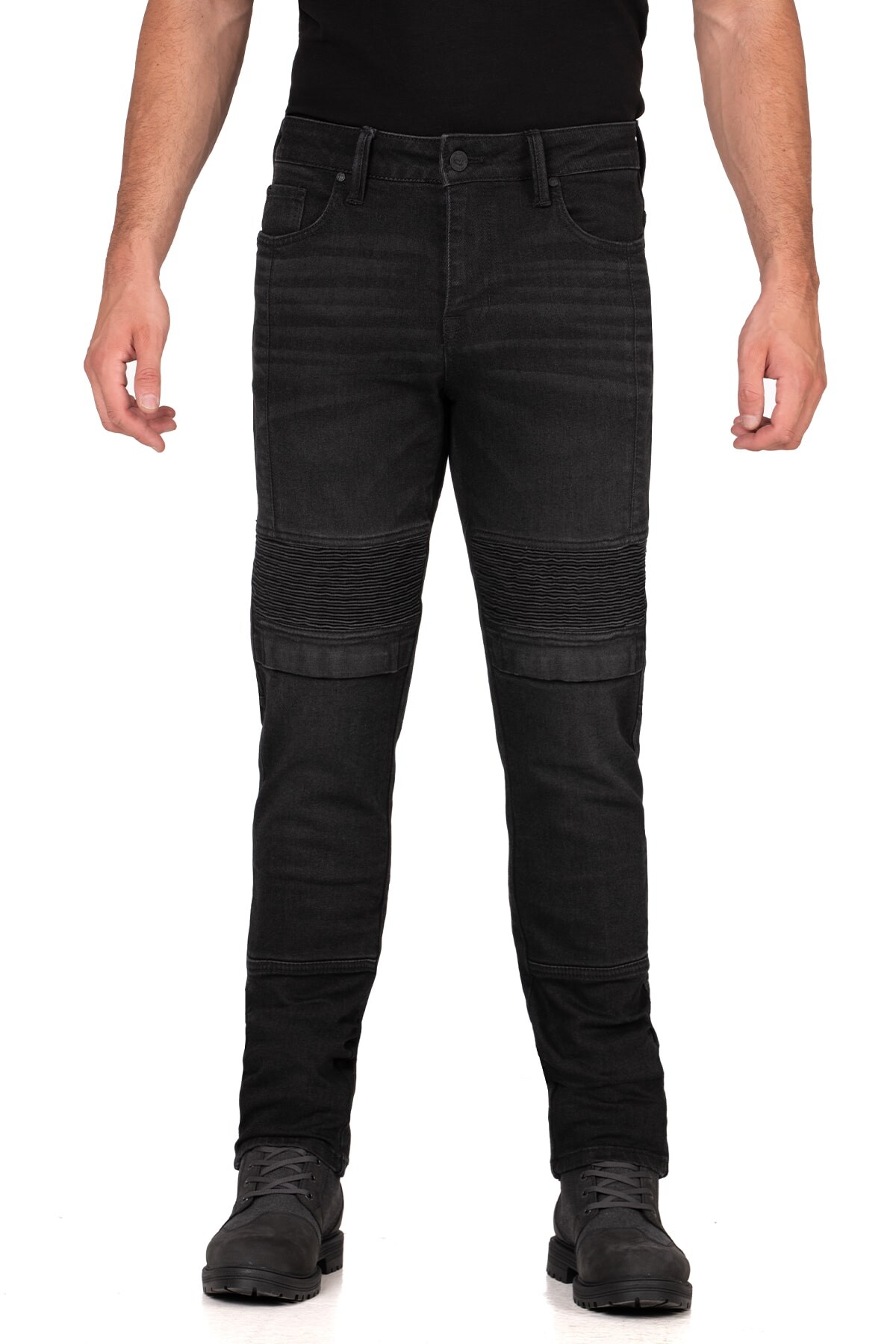 Iron Shield Flexi Black Armoured Riding Jeans - 2