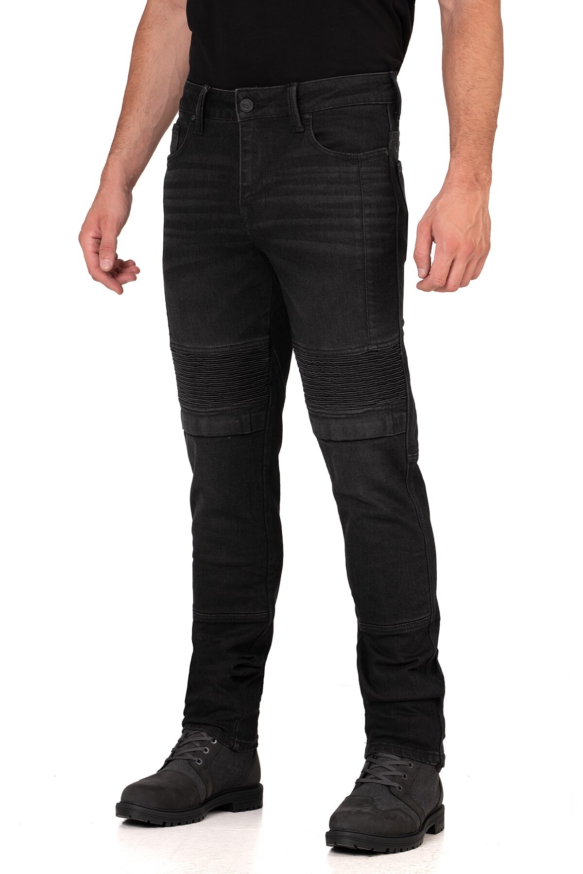 Iron Shield Flexi Black Armoured Riding Jeans - 3