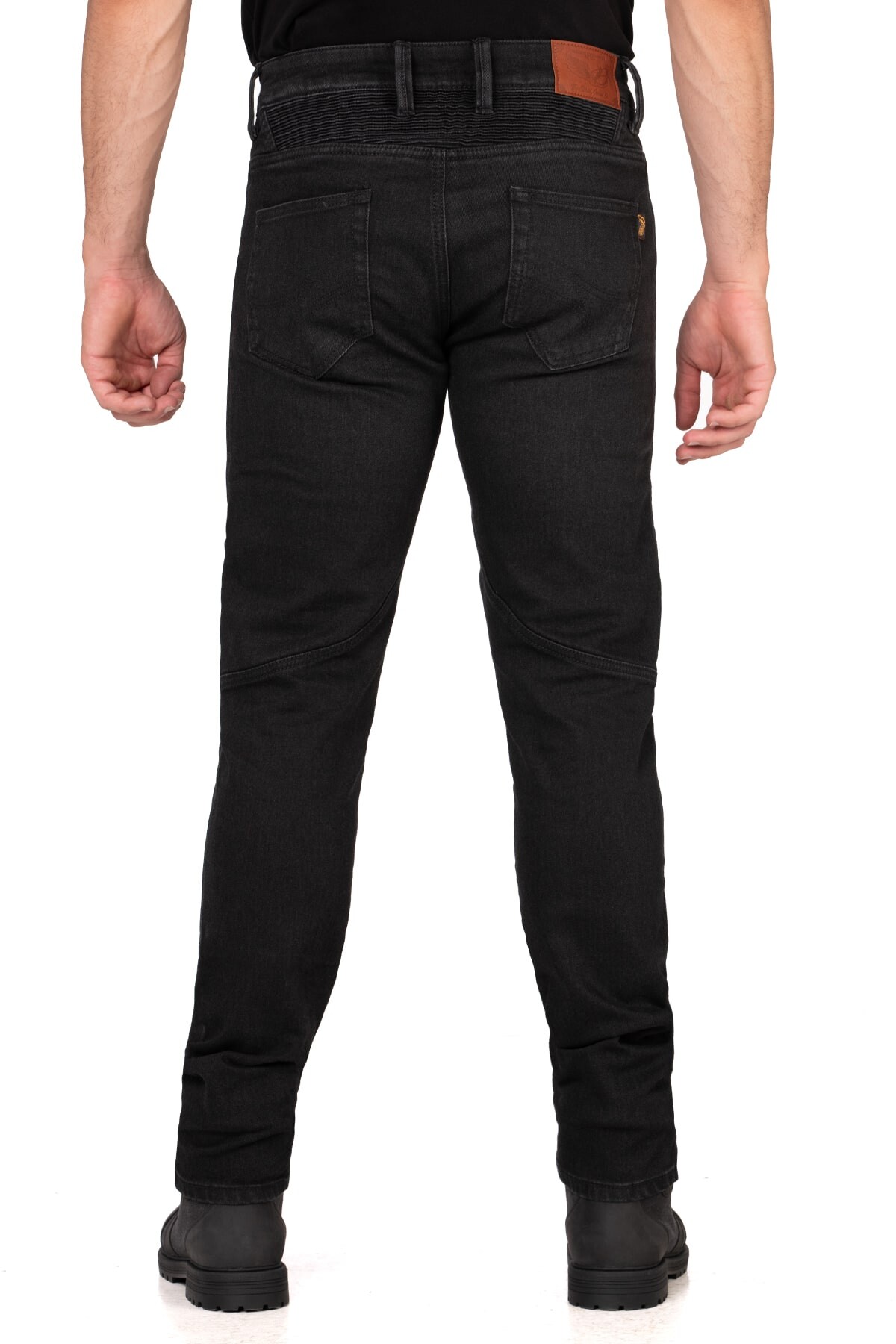 Iron Shield Flexi Black Armoured Riding Jeans - 4