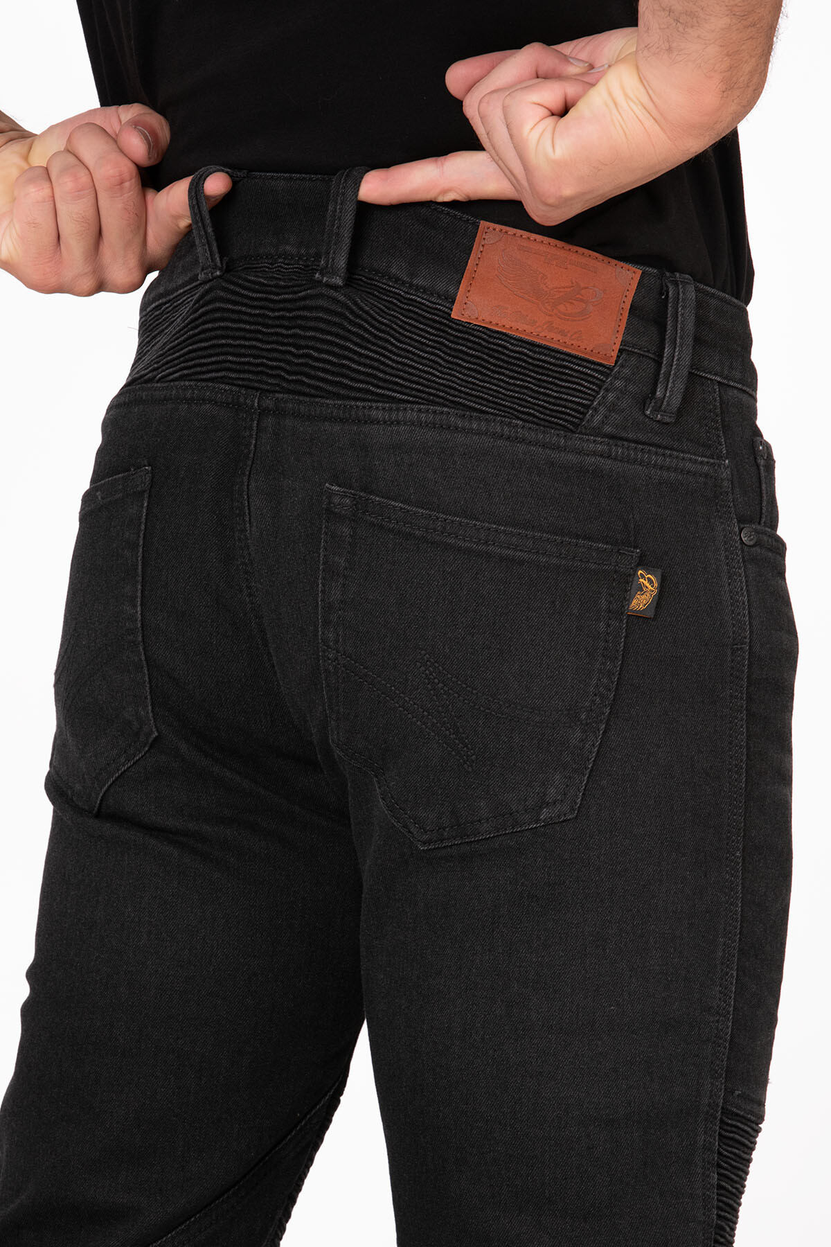 Iron Shield Flexi Black Armoured Riding Jeans - 7