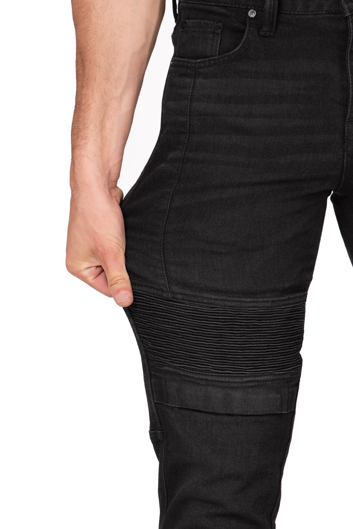 Iron Shield Flexi Black Armoured Riding Jeans - 8