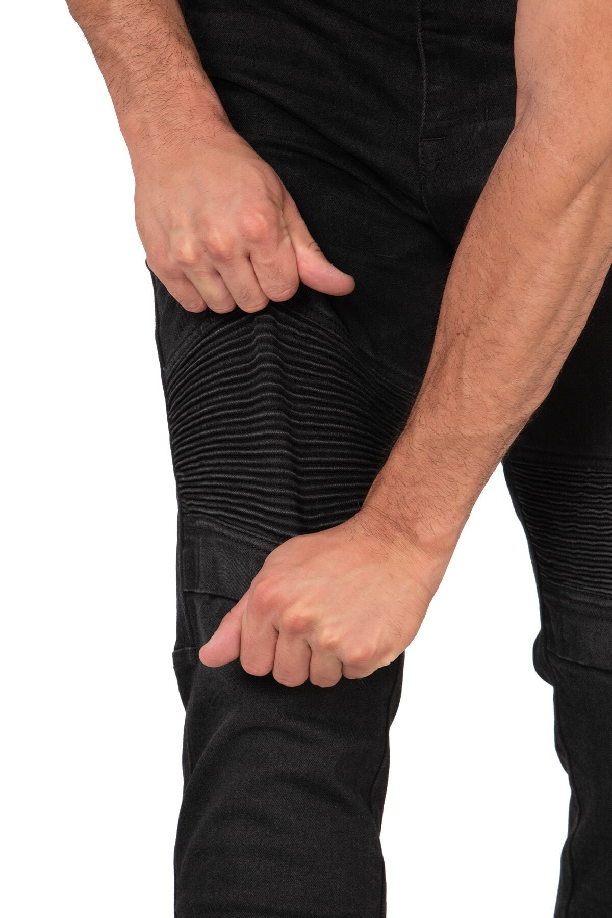 Iron Shield Flexi Black Armoured Riding Jeans - 9
