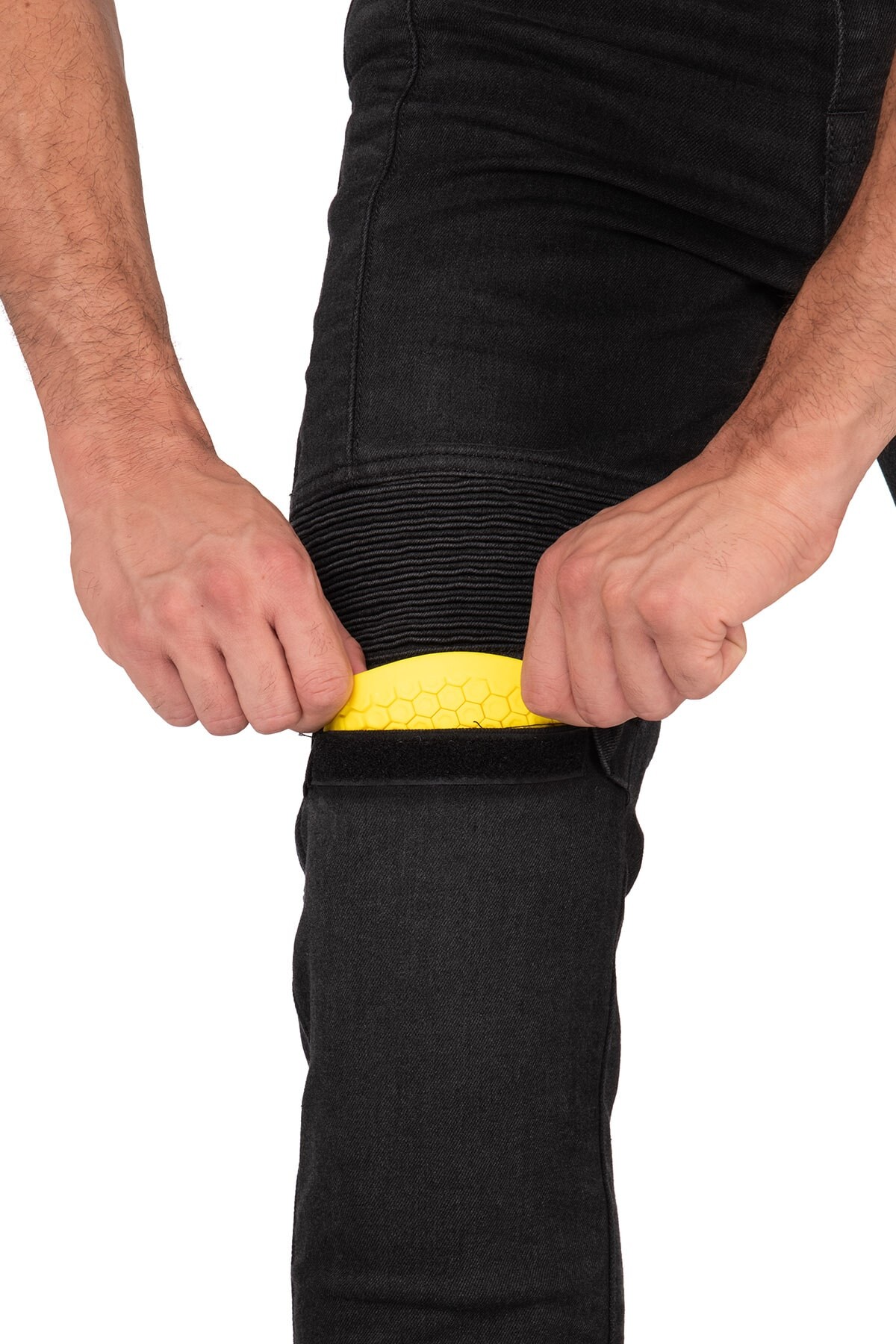 Iron Shield Flexi Black Korumalı Motosiklet Kot Pantolonu Erkek - 10