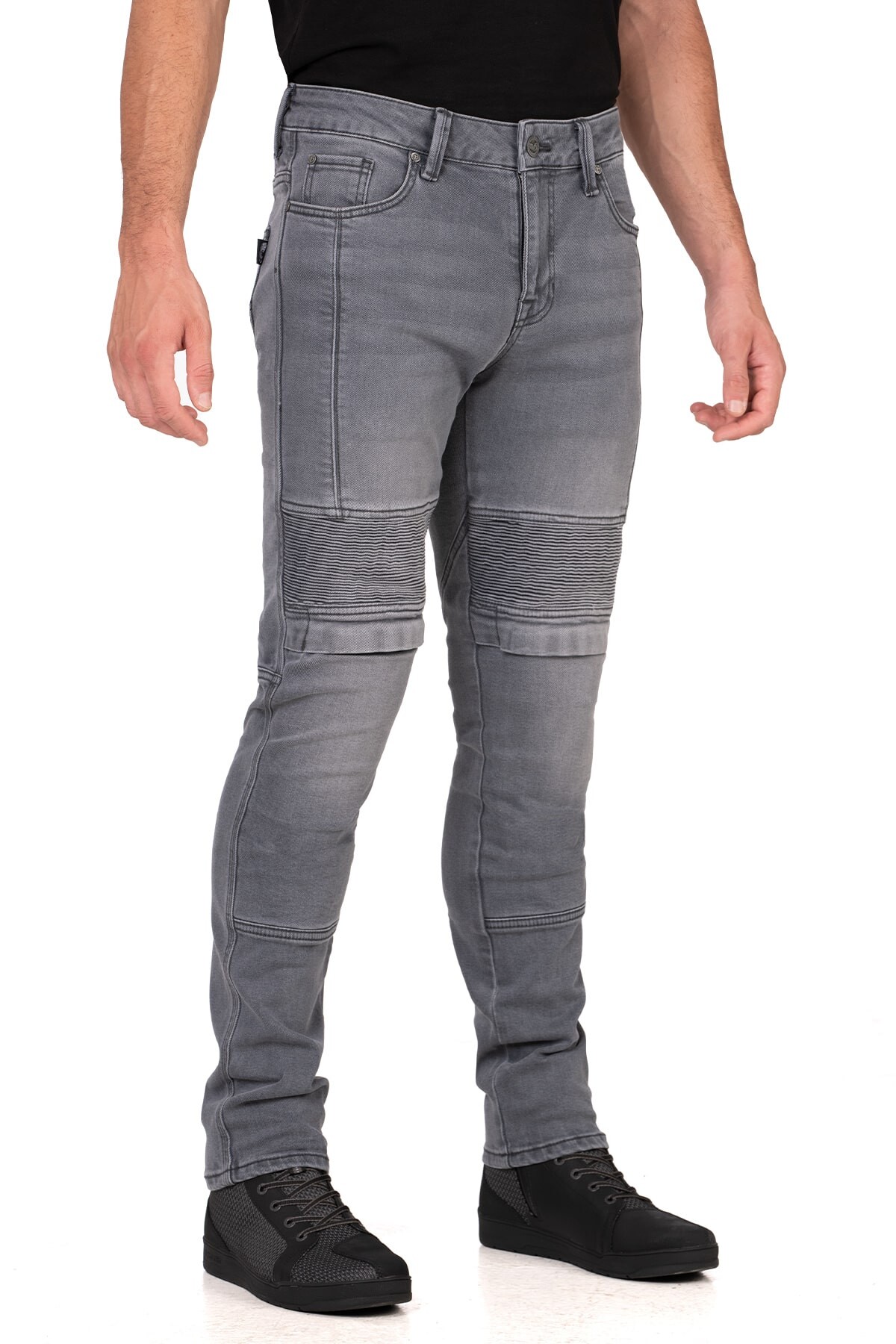 Iron Shield Flexi Grey Armoured Riding Jeans - 1