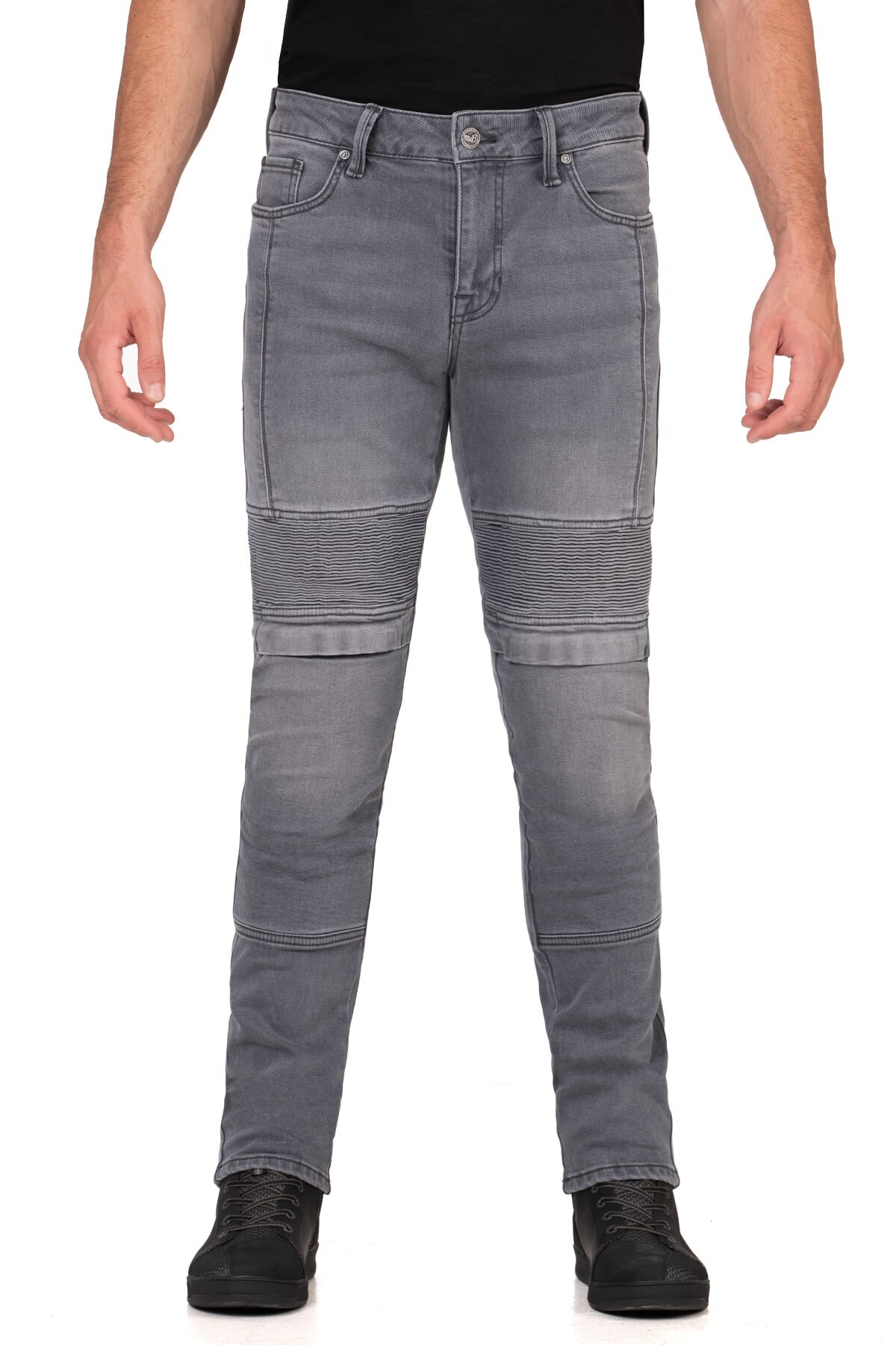 Iron Shield Flexi Grey Armoured Riding Jeans - 2