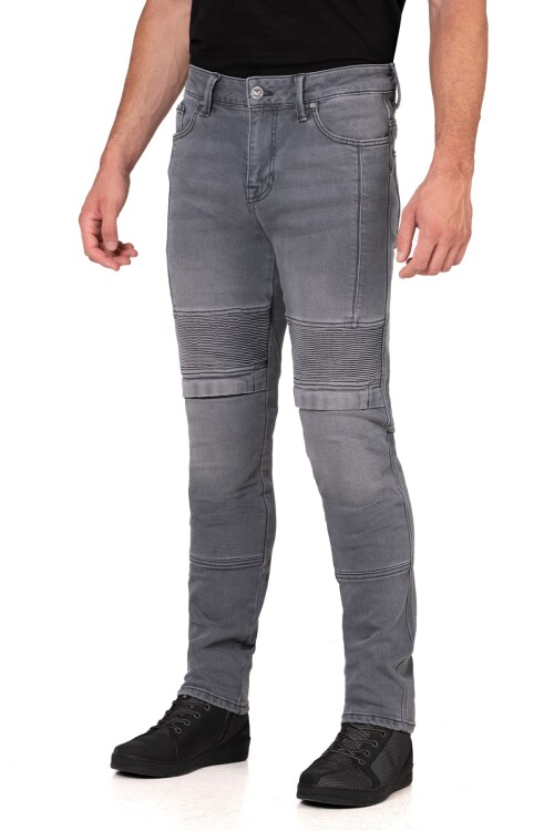 Iron Shield Flexi Grey Armoured Riding Jeans - 3