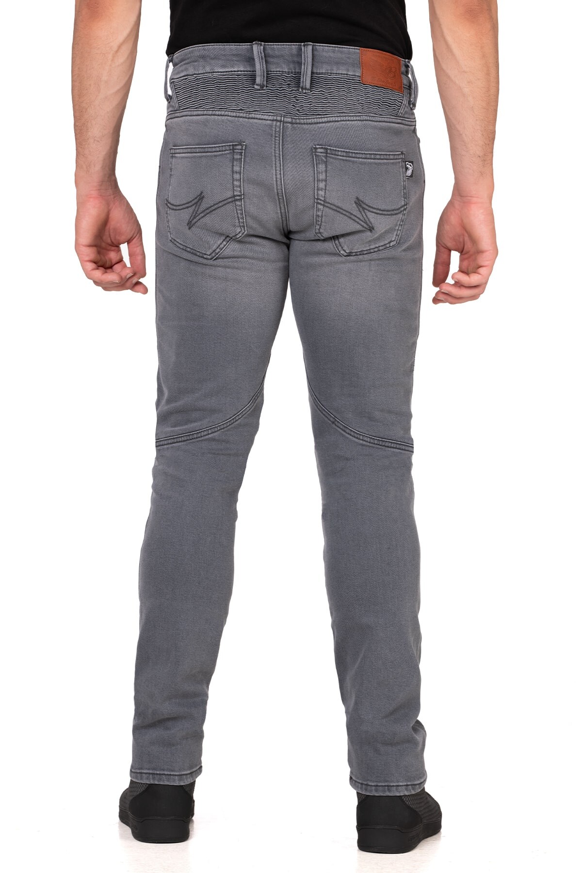 Iron Shield Flexi Grey Armoured Riding Jeans - 4