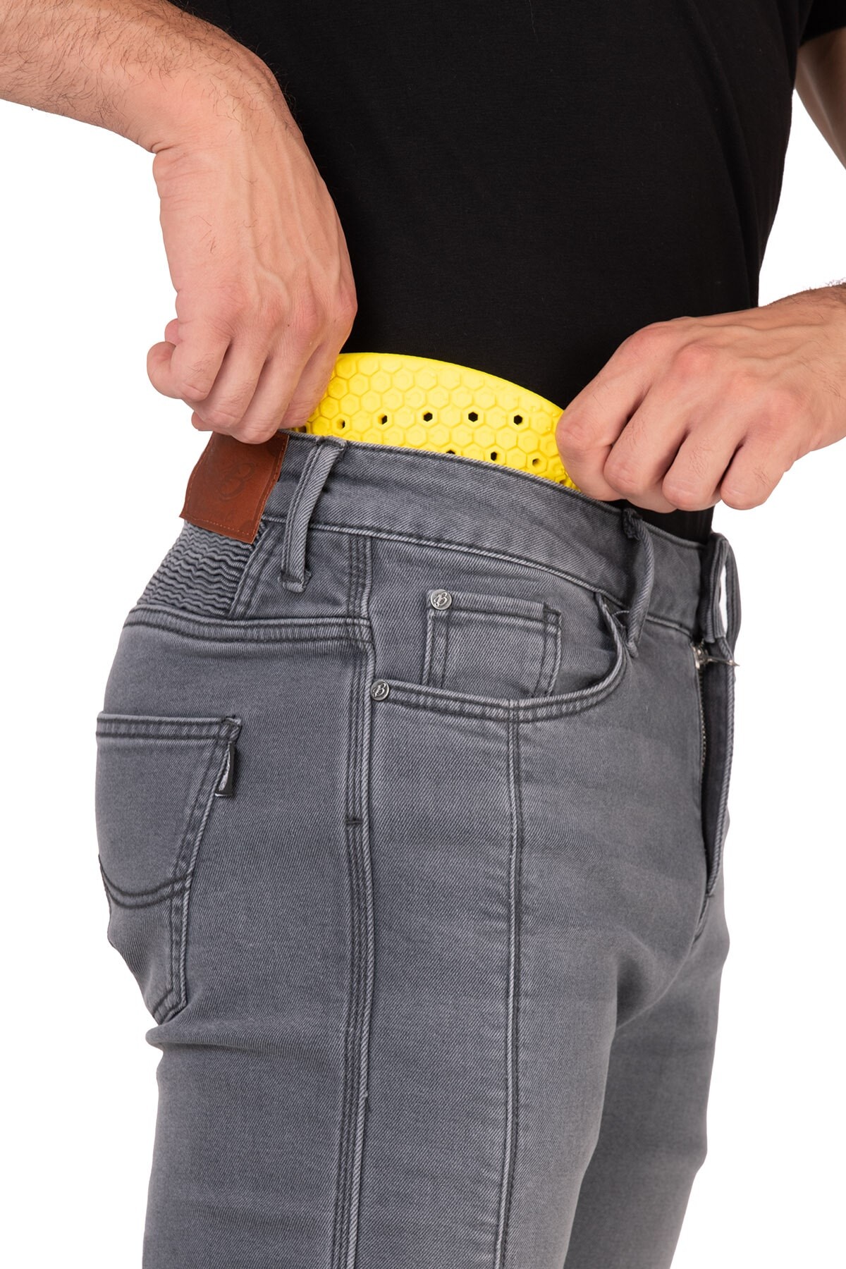 Iron Shield Flexi Grey Armoured Riding Jeans - 10