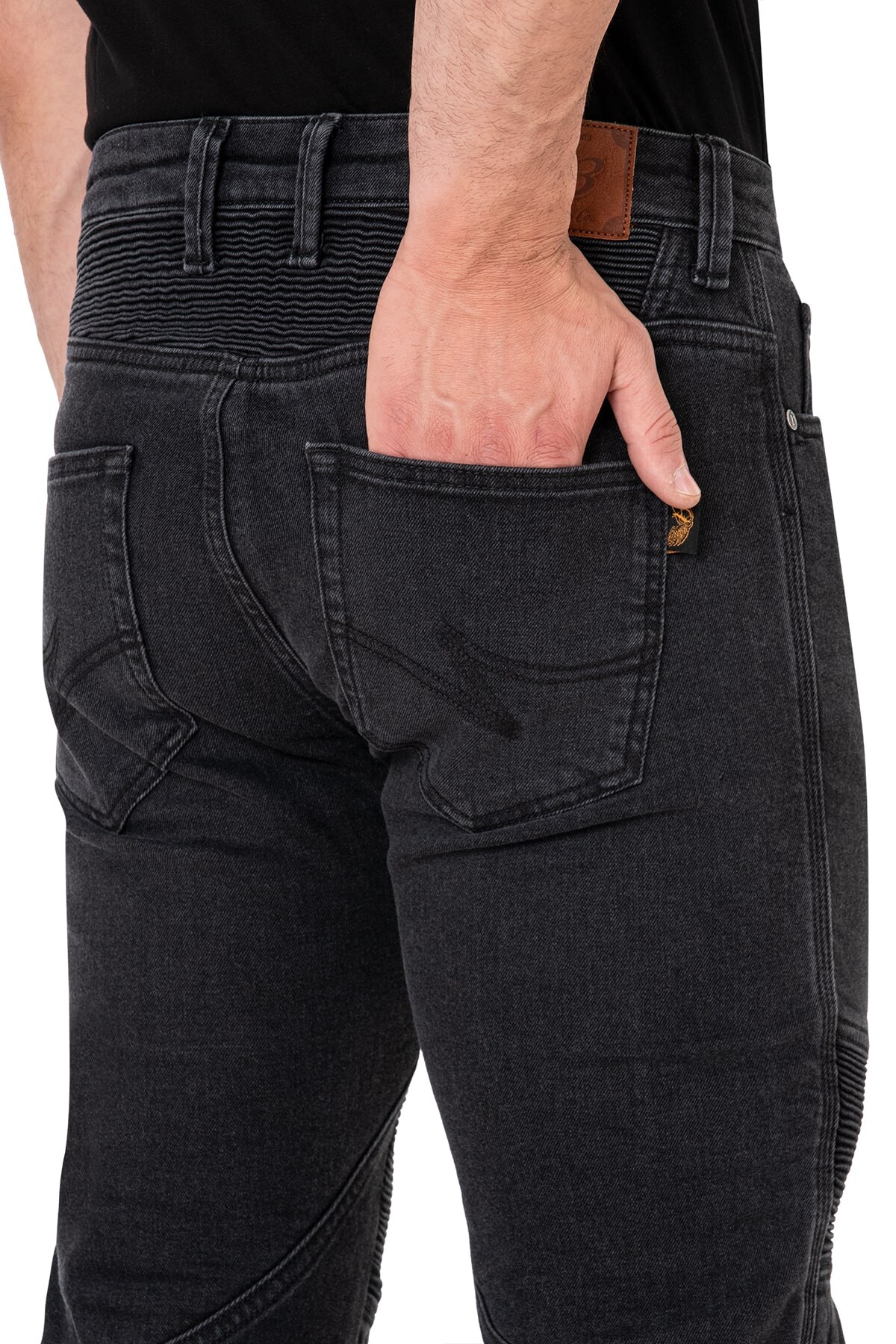 Iron Shield Flexi Korumalı Motosiklet Kot Pantolonu Erkek - 6