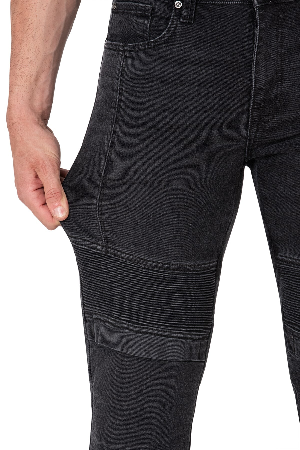 Iron Shield Flexi Korumalı Motosiklet Kot Pantolonu Erkek - 12