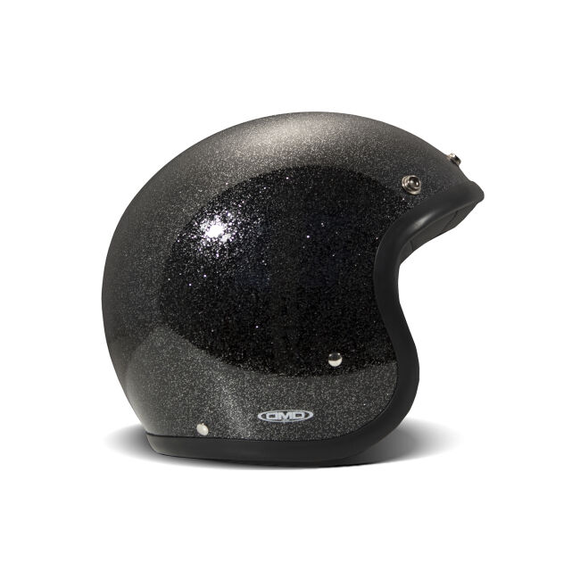 Jet Retro Glitter Black Helmet - DMD