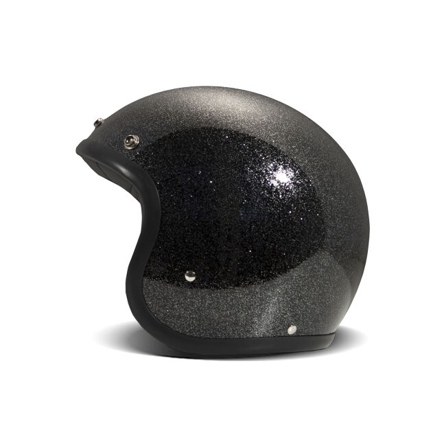 Jet Retro Glitter Black Helmet - 4