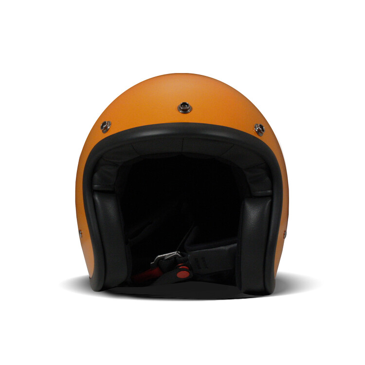 Jet Retro Orange Helmet - 3