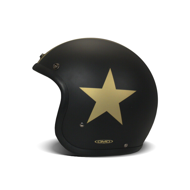 Jet Retro Star Gold Açık Motosiklet Kaskı - 3