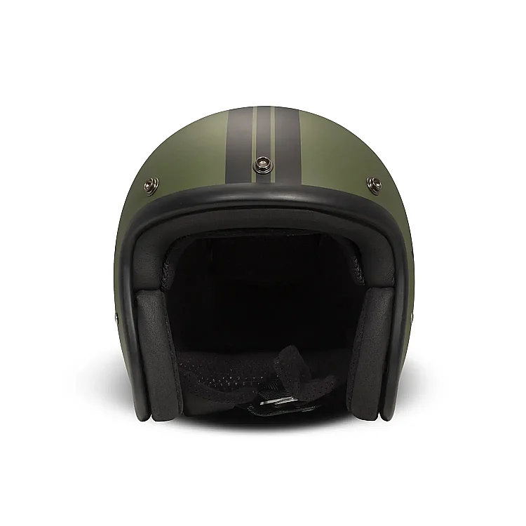 Jet Retro Star Green Helmet - 3