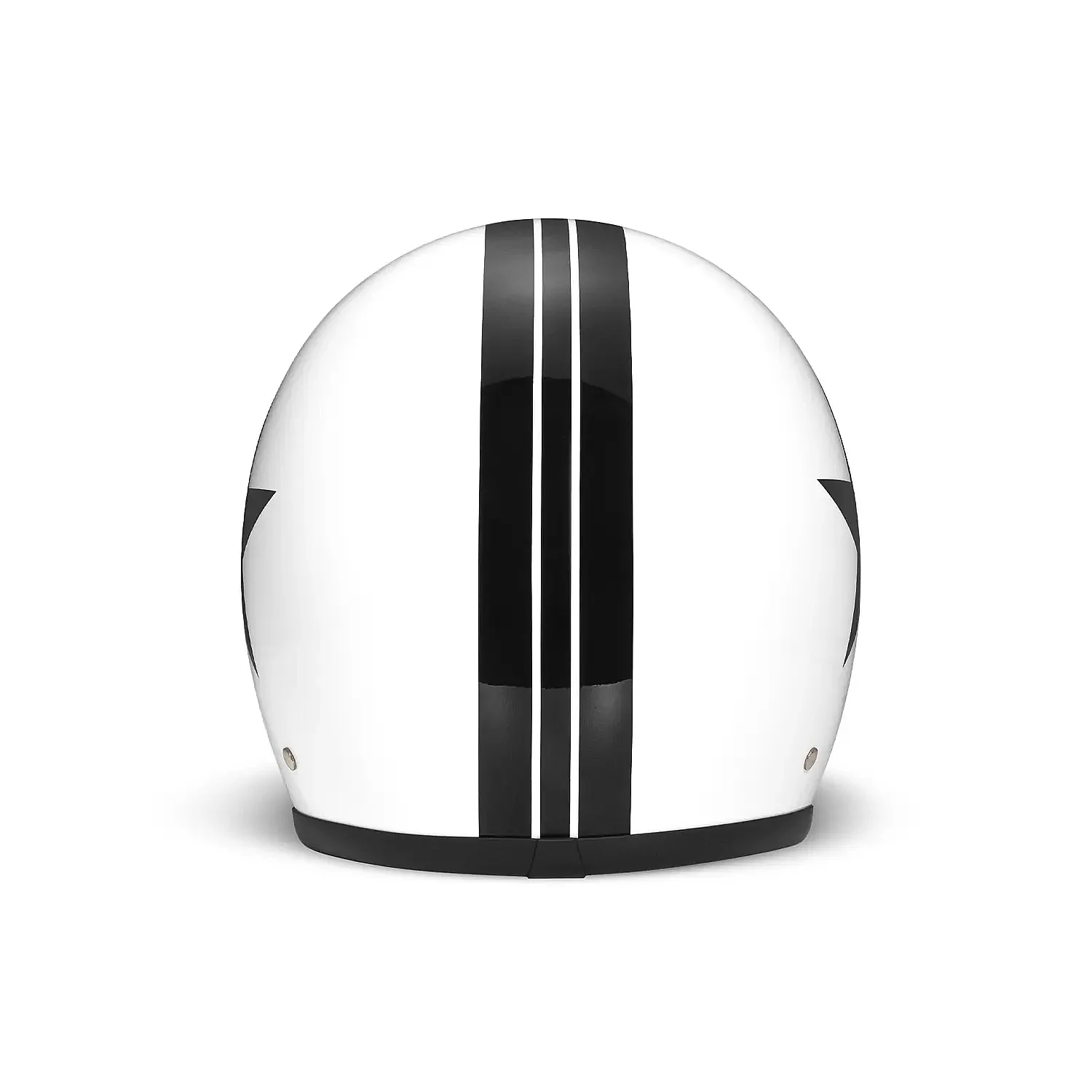 Jet Retro Star White Helmet - 2