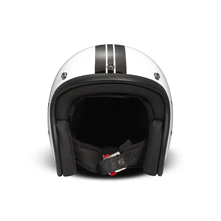 Jet Retro Star White Helmet - 3