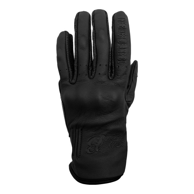 Livia Black Korumalı Motosiklet Deri Eldiveni - The Biker Jeans