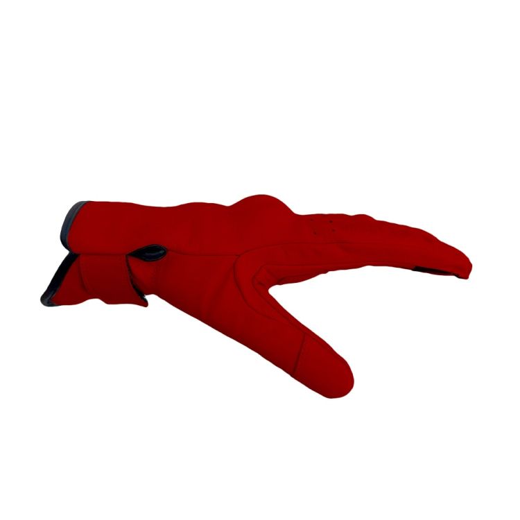 Livia Red Korumalı Motosiklet Deri Eldiveni - 4