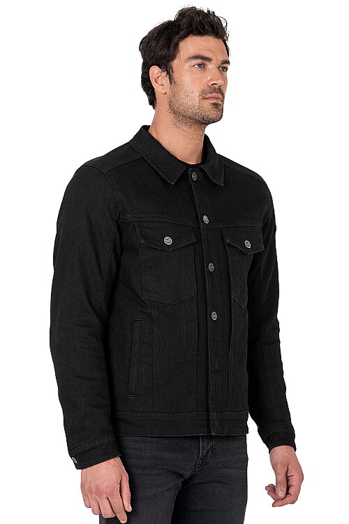 Lloyd Black Armoured Motorcycle Jacket - The Biker Jeans