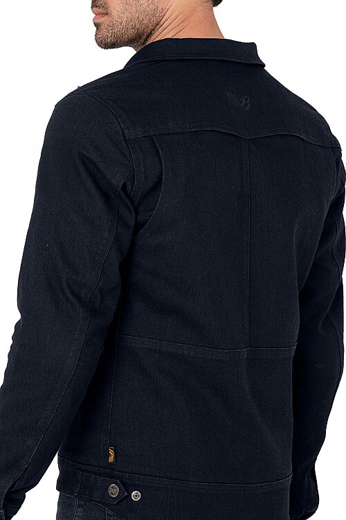 Lloyd Dark Blue Armoured Motorcycle Jacket - 7