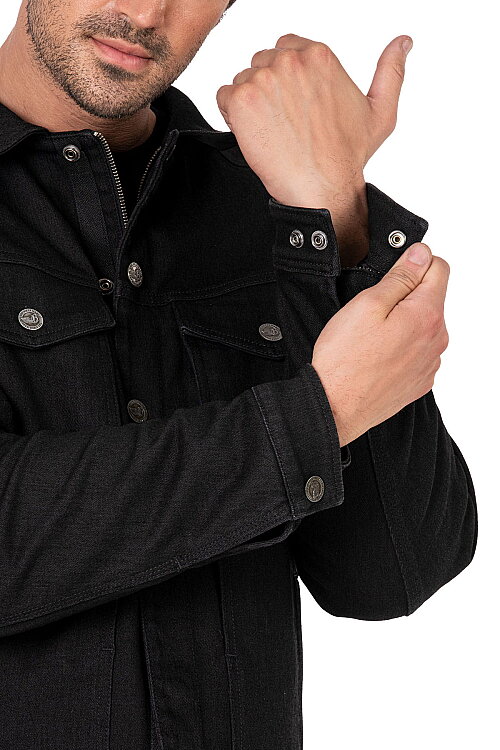 Lloyd Dark Blue Armoured Motorcycle Jacket - 15