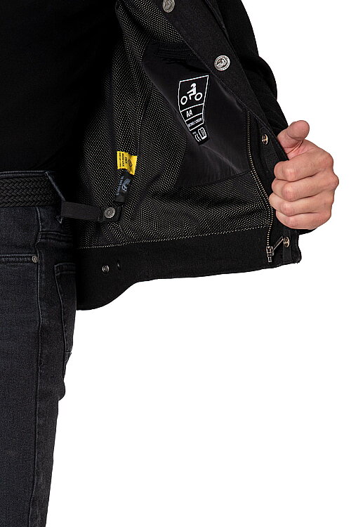 Lloyd Dark Blue Armoured Motorcycle Jacket - 16