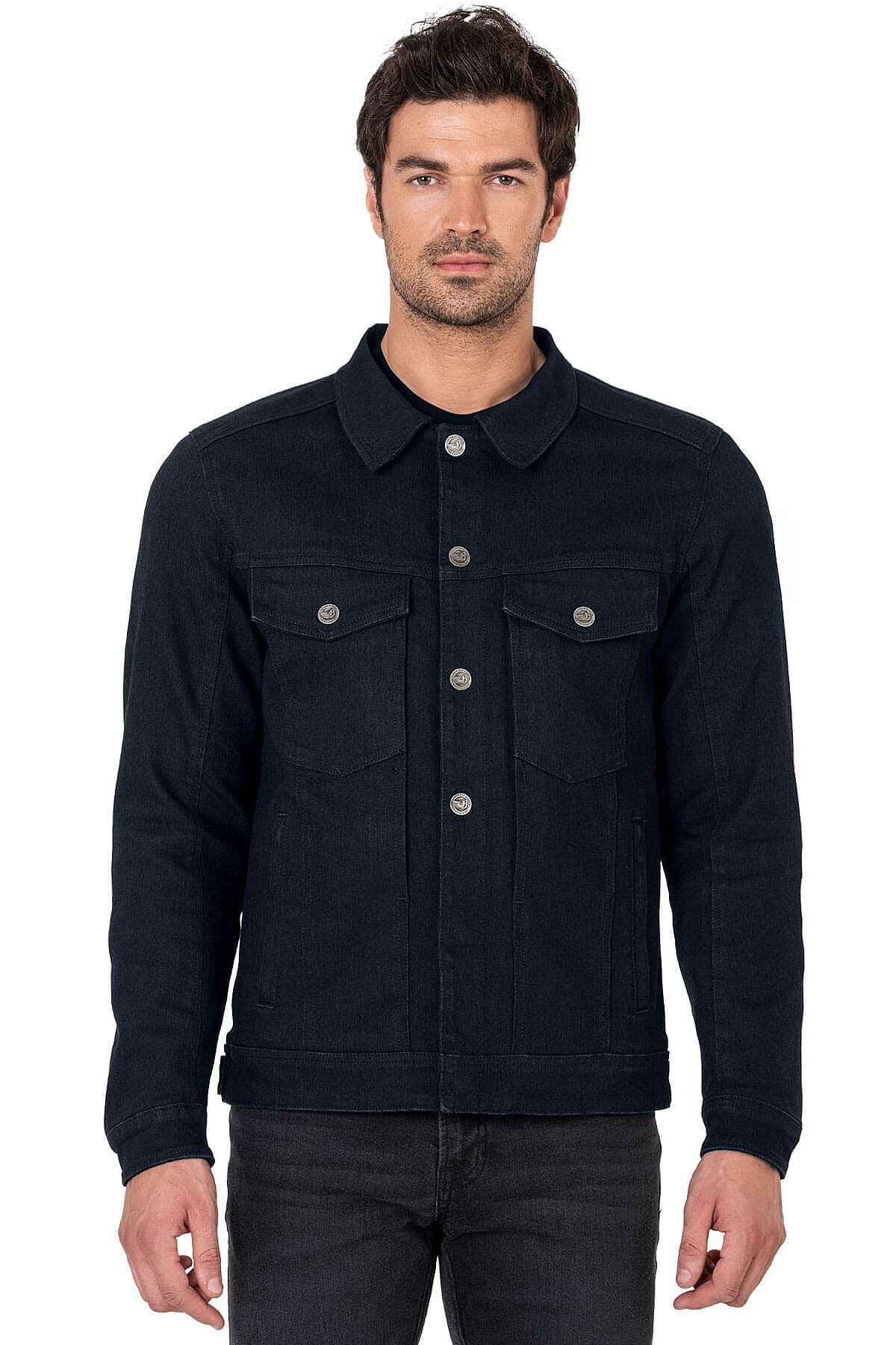 Lloyd Dark Blue Korumalı Motosiklet Montu - 3