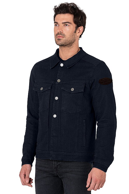 Lloyd Dark Blue Korumalı Motosiklet Montu - 4