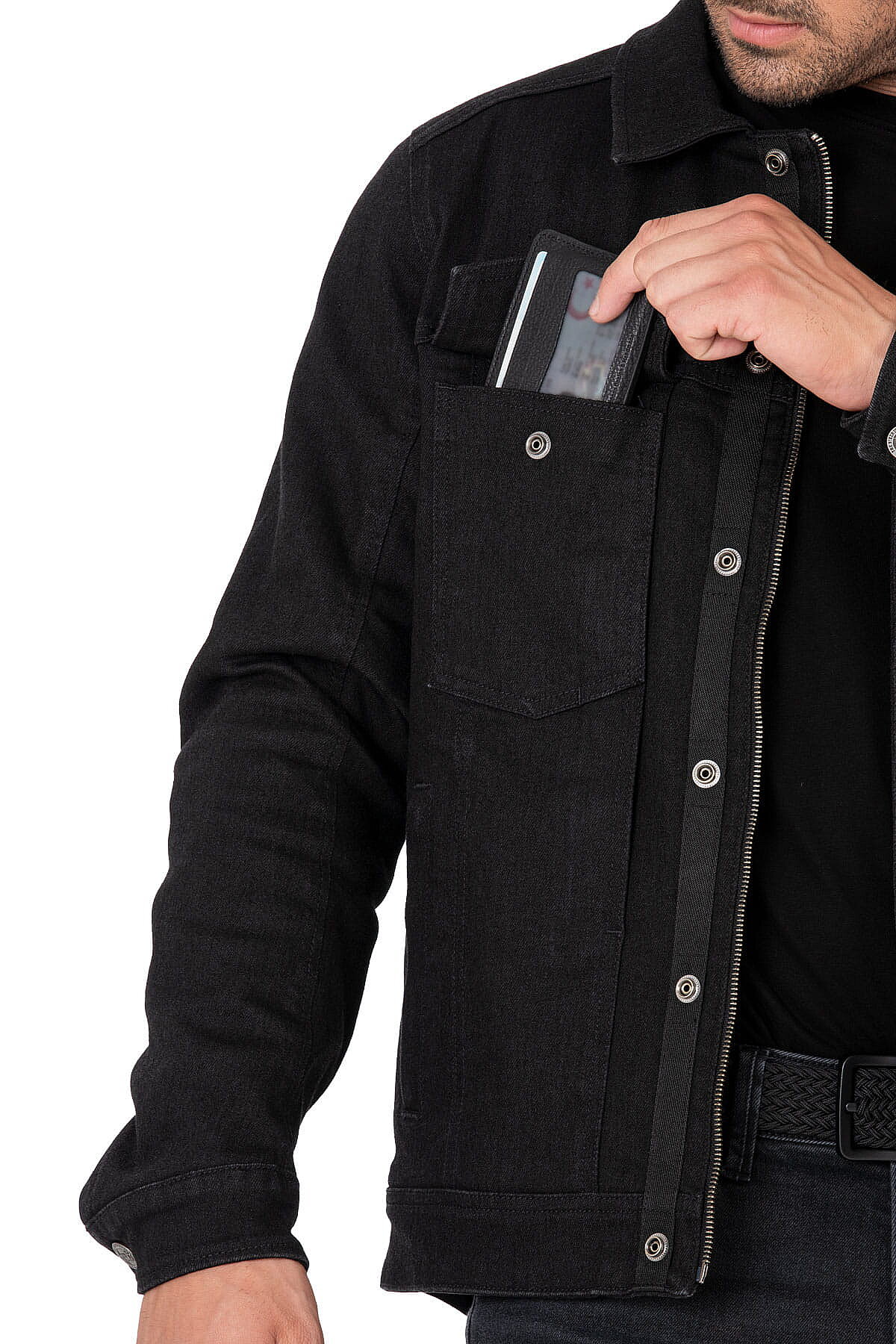 Lloyd Dark Blue Korumalı Motosiklet Montu - 10
