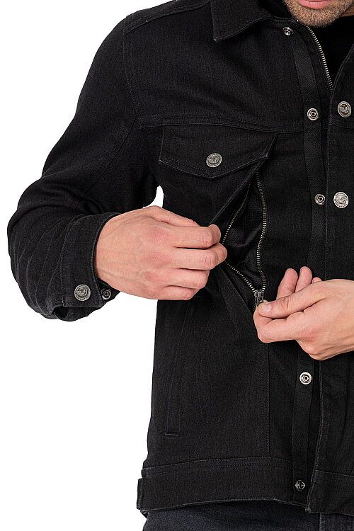 Lloyd Dark Blue Korumalı Motosiklet Montu - 13
