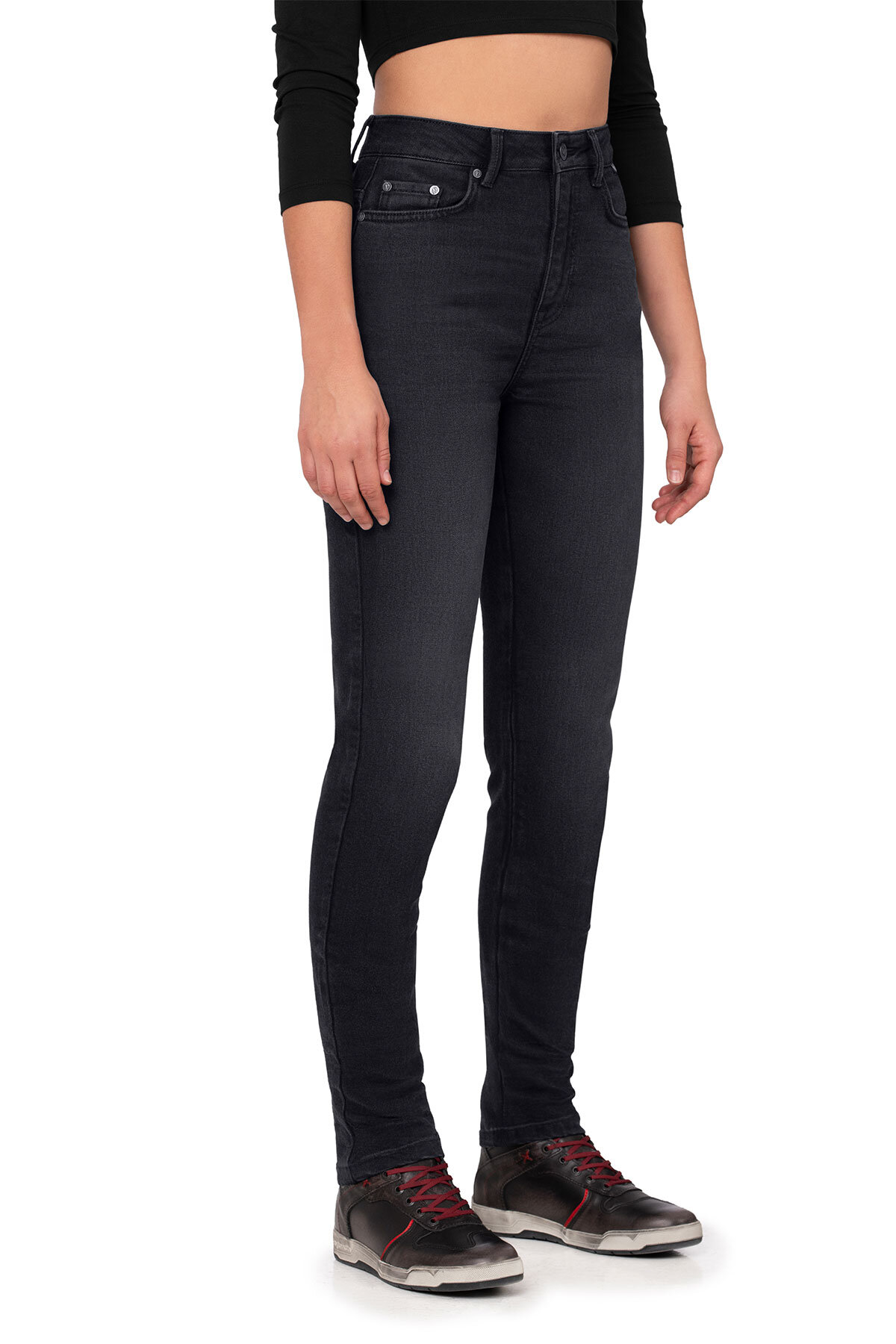 Lucy Black Cordura® Armoured Riding Jeans - 1