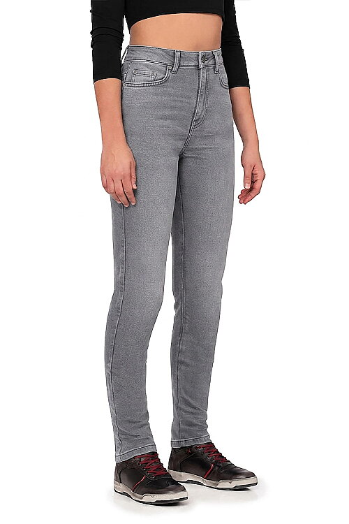 Lucy Grey Korumalı Motosiklet Kot Pantolonu Kadın - The Biker Jeans