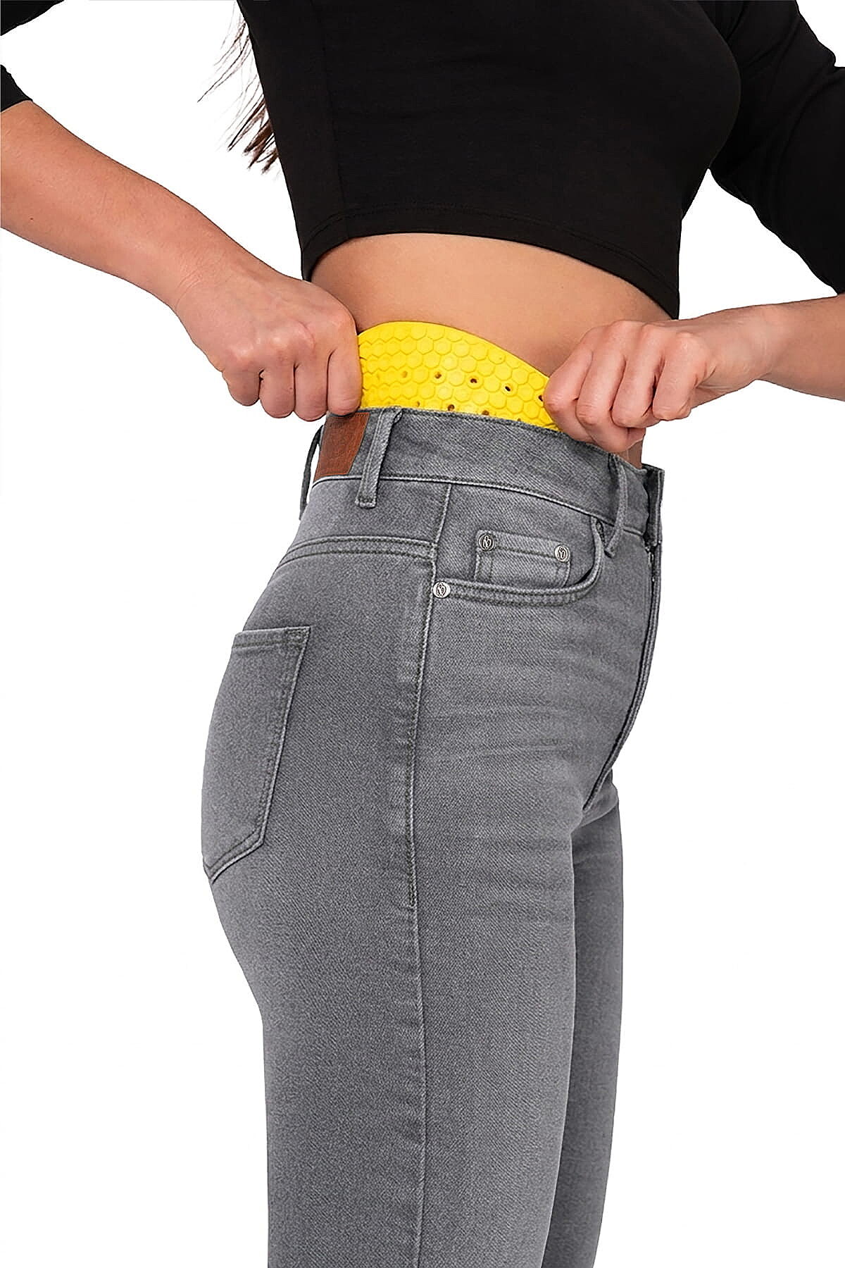 Lucy Grey Korumalı Motosiklet Kot Pantolonu Kadın - 3