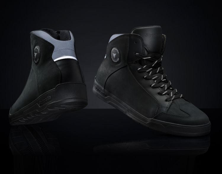 Matt WP Black Armoured Motorcycle Shoes - 2
