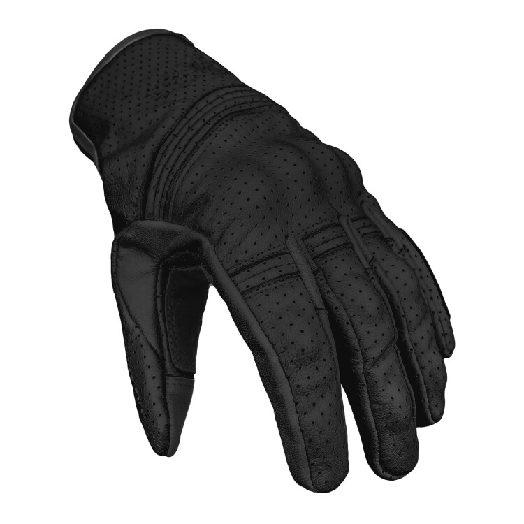 Miami Night Armoured Motorcycle Leather Gloves - Thumbnail