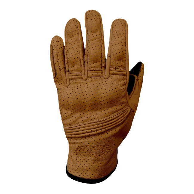 Miami Yellow Armoured Motorcycle Leather Gloves - Thumbnail