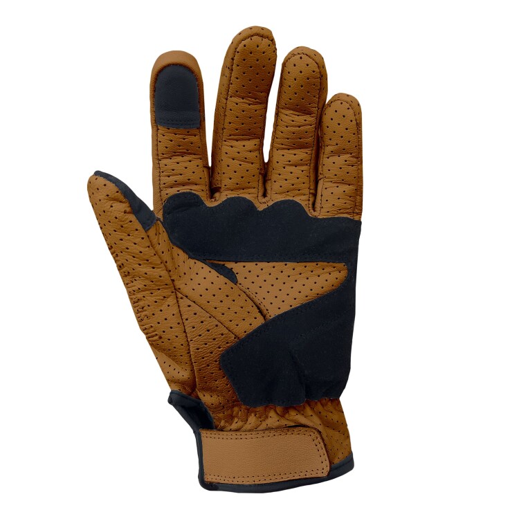 Miami Yellow Armoured Motorcycle Leather Gloves - Thumbnail