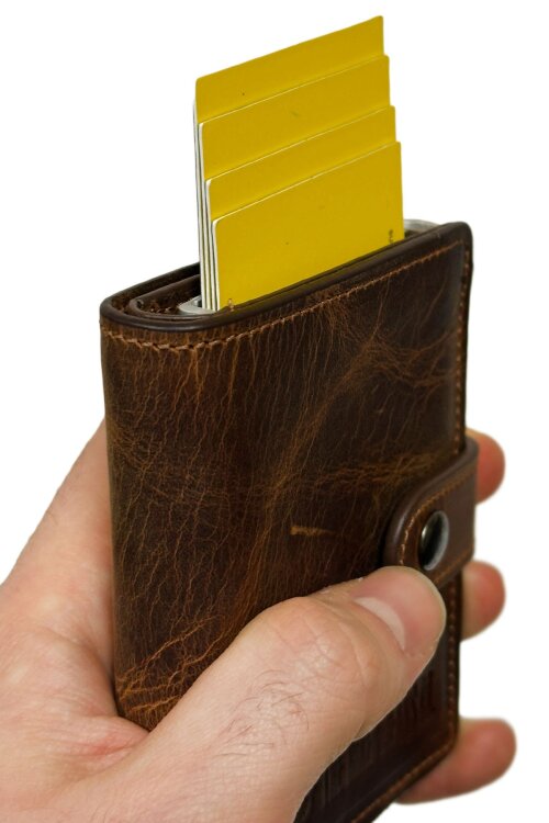 Monaco Hakiki Deri Kartlıklı Cüzdan - 5