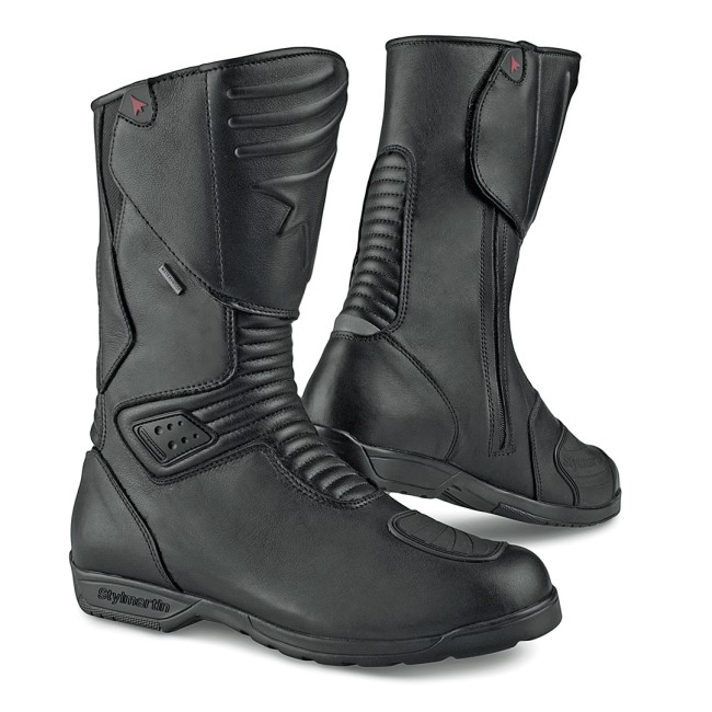 Navigator WP Black Armoured Motorcycle Shoes - 2