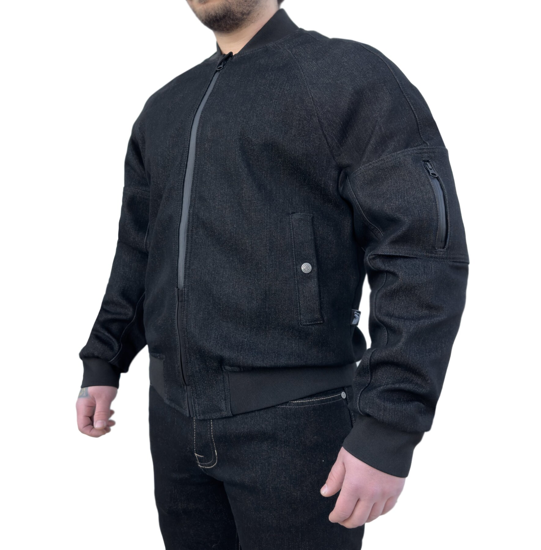 Night Flight Bomber Black Korumalı Motosiklet Montu - 5