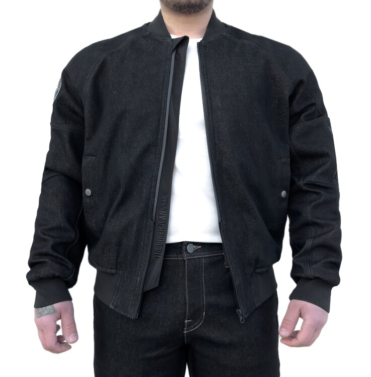 Night Flight Bomber Black Korumalı Motosiklet Montu - 4