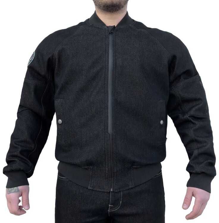 Night Flight Bomber Black Korumalı Motosiklet Montu - 3
