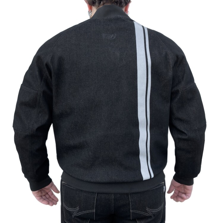 Night Flight Bomber Black Korumalı Motosiklet Montu - 6