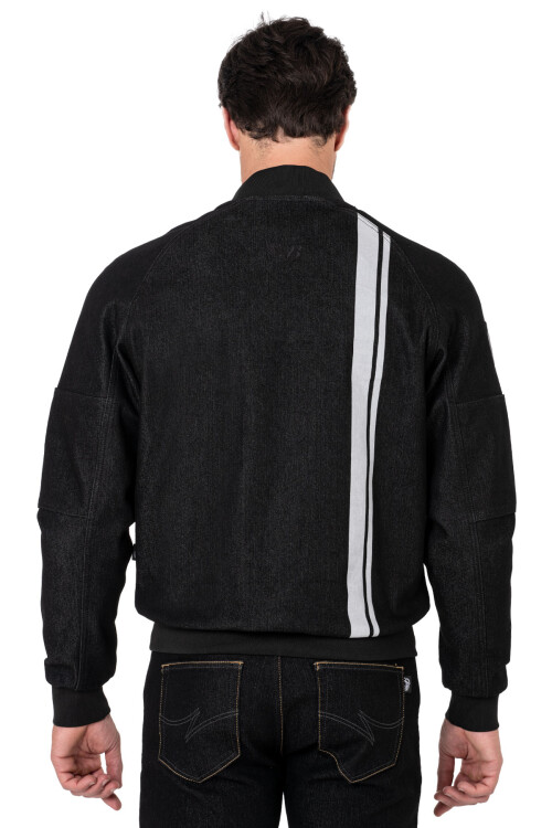 Night Flight Bomber Black Korumalı Motosiklet Montu - 6